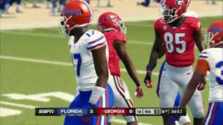 NCAA Football 14 Georgia vs Florida 2024 Gameplay PS3