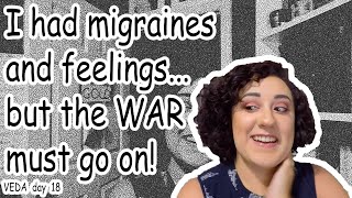 migraines, moods, and CIVIL WAR | weekend vlog | #booktubeVEDA