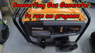 Converting Gas Generator to run on propane