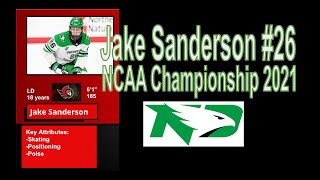 Jake Sanderson Freshman #26 NCAA Championship Highlights 2021