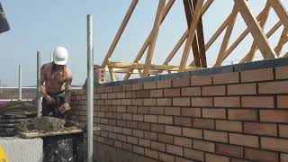 Bricklaying on top out