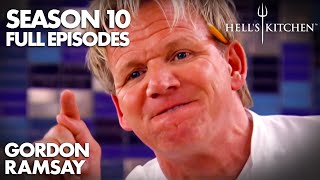 The Most INTENSE Dinner Service! | Hell's Kitchen | Season 10 - Episodes 13, 14, 15 | Gordon Ramsay