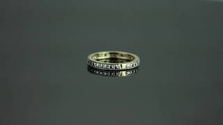 Round Diamond Eternity Band In Solid 10k Yellow Gold