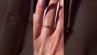 Emerald Ring | Rosados Box Cosmo Green Emerald & Diamond Ring