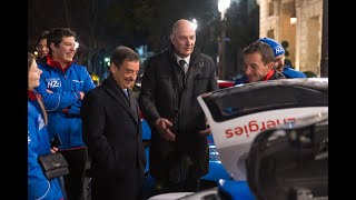 MissionH24 - Le ministre délégué à l‘Industrie a découvert la voiture de course hydrogène !