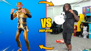 CELEBRITIES Doing FORTNITE Dances in REAL LIFE 300% SYNCED! (Kai Cenat, Camavinga, Lady Gaga...)