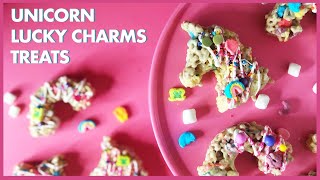 Potato chips in Rice Krispie Treats!!!! Unicorn Lucky Charms Treats - Perfect for St. Patrick's Day