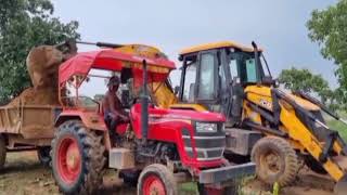 JCB 3dx Xpert Loading Muram In Tractor And Sk Dumper | Eicher Sonalika Swaraj Mahindra Tractor |p-50