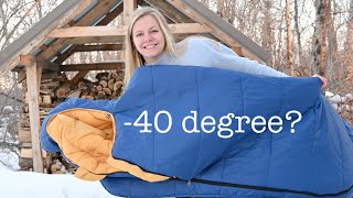 REVIEW of New -40° NASA Technology Sleeping Bag and Blanket