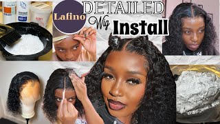 UNBOXING | AliExpress Lafino Store 18-Inch Water Wave Wig | Plucking + bleaching & Styling Tips…