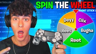 Fortnite, But The WHEEL Chooses My Settings...