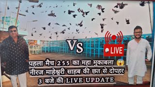 पहला मैच 255 का महा मुकाबला 😱 || नीरज माहेश्वरी साहब की छत से दोपहर 3 बजे की LIVE UPDATE !!