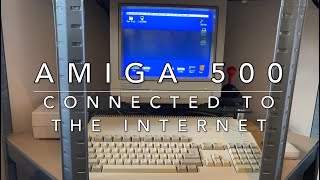 Amiga 500 with CF Card, Gotek, Plipbox Ethernet Interface Connected to the Internet (Web, Email)