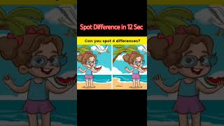 Can you spot 4 differences? in 12 sec🎯#shorts