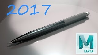 Maya 2017 Tutorial For Beginner: Creating A Pen, Arnold Render