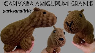 Capivara Amigurumi Grande - Fauna Brasileira @artesanatielle