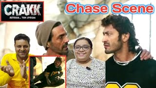 Crakk Movie Reaction 3 | Vidyut Jammwal | Crakk movie Chase stunt scene | Crakk movie action scenes