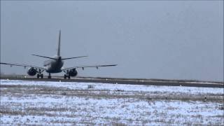 Lufthansa E-Jet 195 takeoff RWY 06 at Luxembourg ELLX [Full HD]