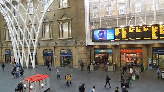 Kings Cross London, the railway station on a busy Tuesday morning in September 2024.