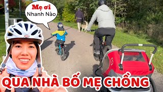 Đạp Xe Chục Cây Số Băng Qua Rừng Đến Nhà Bố Mẹ Chồng Và Ghé Thăm Nhà Cũ - Thúy Jyri Family Phần Lan