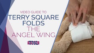 Prefold Nappy - The Basic Angel Wing Fold by The Nappy Lady