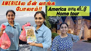 💥Americaல மீன் வாங்க போலாம் | மாடி வீடு🏡 home tour ⁉️💢Tamil Vlog USA #tamil #tamilvlog