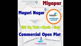 Commercial HUDA Open Plot Sale in Miyapur | Open Plot Sale in Mayuri Nagar | HUDA Plot in Hyderabad