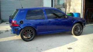 Golf Mk4 V6 - LB5R peinture Deep Blue Pearl vernis double couche