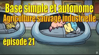 Let's Play Live : construire une base simple et autonome - agriculture sauvage + surface - ép. 21