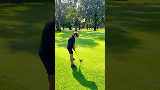 Can i make par if my son putts for me!? ⛳️ #golf #kidsgolf #golfchallenge #challenge #funvideo #fun