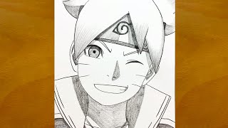 Boruto Drawing | How to Draw Boruto Uzumaki Step by Step | Anime Sketch