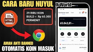 29.000 BUILD PERMENIT!! 100% WORK CARA NUYUL BUILD DI X WORLD GAME PENGHASIL UANG TERCEPAT 2024