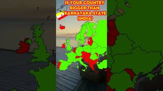 IS YOUR COUNTRY BIGGER THAN KARNATAKA (INDIA)#mapping #anieditz #andrewtate #shorts