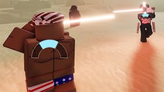 Roblox Guest vs Ricardo Epic Nooby battle ROBLOX Star Wars: Lightsaber Battles II