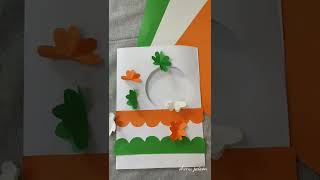 Republic day card making/Hand made greeting card/#shorts