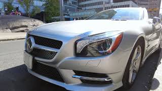 Silver SL550 Mercedes Benz in Yorkville | Walkaround + Slow Mode + Reverse Experience