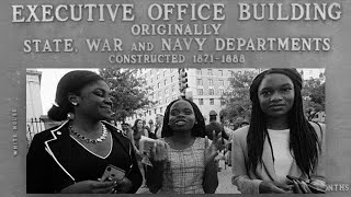 Young Black Americans Outside The White House Supporting President Donald J. Trump!