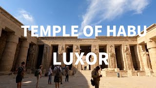 4K Walking in Temple Of Habu Luxor in EGYPT 2021