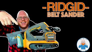 RIDGID 18V CORDLESS BELT SANDER- REVIEW!! INCREDIBLE!!#ridgid #ridgidtools #carpentry #tools