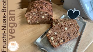 Frucht-Nuss-Brot VEGAN aus deinem Thermomix - so einfach kann lecker sein 🍞🍏