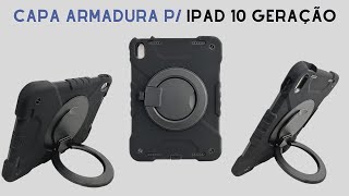 Capa para Ipad 10 geração 10.9 Armadura Anti Impacto Rotação A2757 A2777