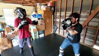 Two Beginner's Sparring Each Other September 26, 2021 (Information in the bio)