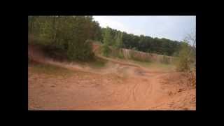 Suzuki DR650 Enduro on a small dirt track