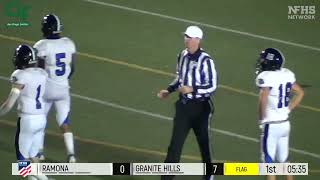 Granite Hills vs Ramona CIF SDS Division II Football Championship  Game 2022