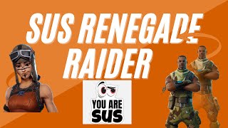 Meeting the most sus renegade raider ever in fortnite  Fortnite BR