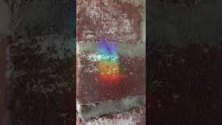 🌈magical rainbow prism reflection❤️💙 #asmr #rainbow #love #light #colors #happy #science  #relax