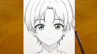 Anime Sketch | How to Draw a Cute Anime Boy Step by Step – Easy Pencil Drawing for Beginners