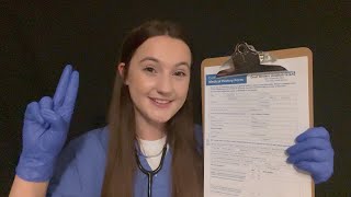 ASMR | Hospital Admission ~ Nurse Examines You Roleplay