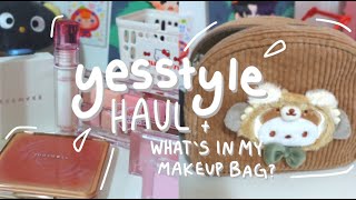 YESSTYLE Makeup Haul + What's in My Makeup Bag 2024