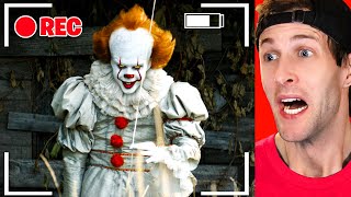 Reacting To PENNYWISE IN REAL LIFE! (Caught On Camera)